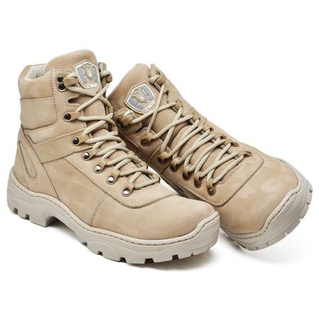 Coturno de Couro Masculino Adventure Bota Masculina Couro Montana