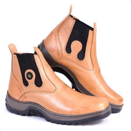 Bota Cat Masculina Impermeável Palmilha Gel Couro Legitimo