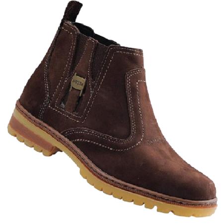 Bota masculina feminina unisex couro calça homem e mulher botina casual jovem country Ref 1080 - CAMPOLINA Imagem de Bota masculina feminina unisex couro calça homem e mulher botina casual jovem country Ref 1080