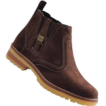 Bota masculina feminina unisex couro calça homem e mulher botina casual jovem country Ref 1080 - CAMPOLINA Imagem de Bota masculina feminina unisex couro calça homem e mulher botina casual jovem country Ref 1080