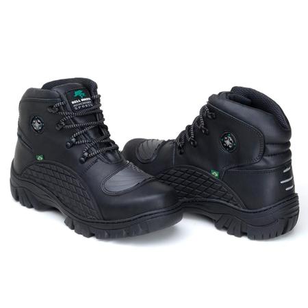 Bota de hotsell motoqueiro de couro