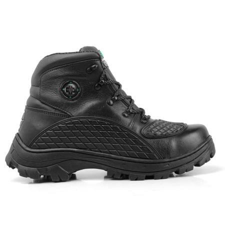 Imagem de Bota Masculina Motociclista Motoqueiro Couro Latego