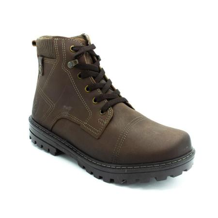 Bota Masculina Pegada 181554 Marrom Escuro Bota Masculina