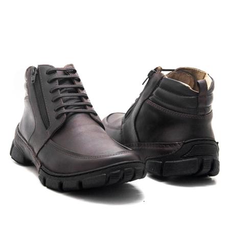 Bota masculina marrom escuro 2025