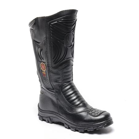 Bota cano longo sales para motoqueiro