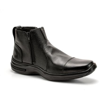 Imagem de bota masculina social ortopédica de couro confortavel 37 ao 44