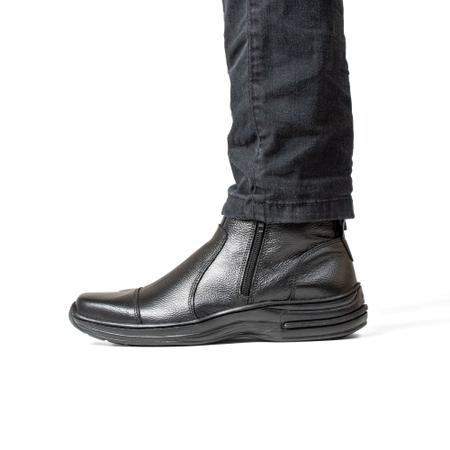 Imagem de bota masculina social ortopédica de couro confortavel 37 ao 44