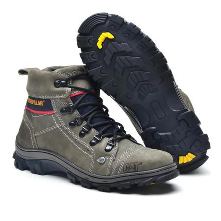 Bota Original Caterpillar Masculina Confortável Couro palmilha a