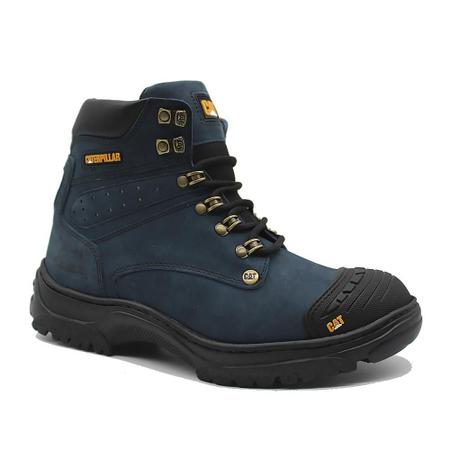 Bota Caterpillar Masculina Em Couro Com Palmilha Em Gel Macia