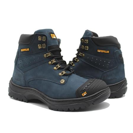 Bota Original Caterpillar Masculina Confortável Couro palmilha a