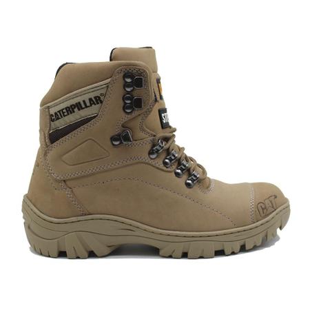 Bota Caterpillar Masculina Em Couro Com Palmilha Em Gel Macia