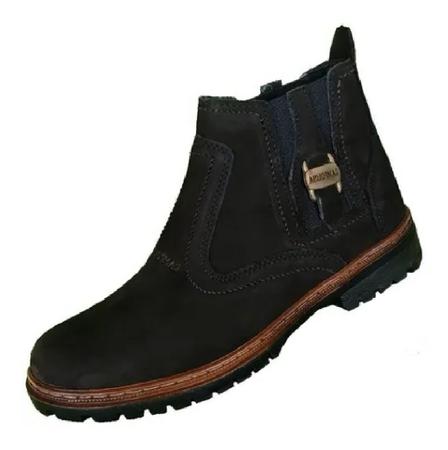 Bota masculino cor preta couro botina homem campo cidade roça fazenda trilha aventura forte - CAMPOLINA Imagem de Bota masculino cor preta couro botina homem campo cidade roça fazenda trilha aventura forte