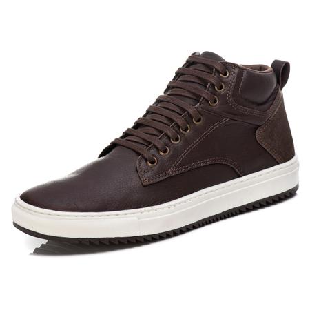 Sapatênis bota cano alto bota sale masculina casual tenis moda jovem couro