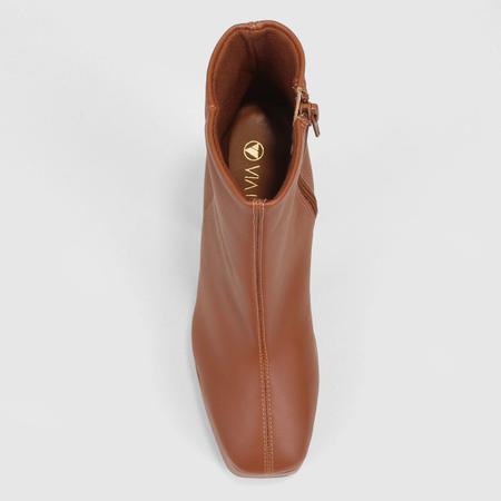 Bota via uno cano curto caramelo sales