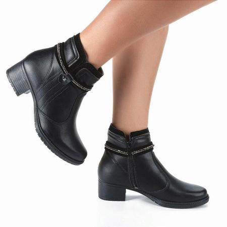 Imagem de Bota Mississipi Feminina Cano Curto PRETO