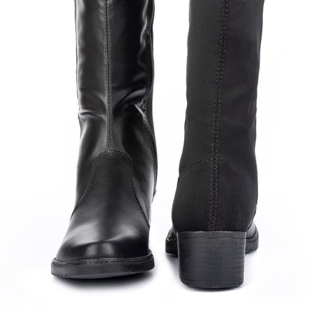 Imagem de Bota Mississipi Over The Knee Cano Alto Acima Do Joelho Stretch Q8543 Preto - Feminino