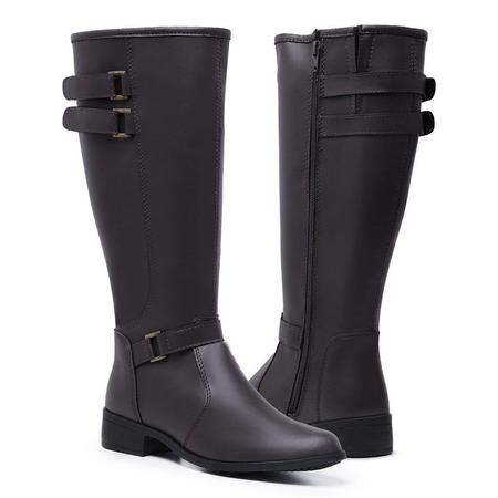 Imagem de Bota Montaria Cano Longo Feminina Over Tendencia Moda Leve