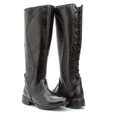 Bota Montaria Feminina Coturno Cano Longo Cadar o Atras Off