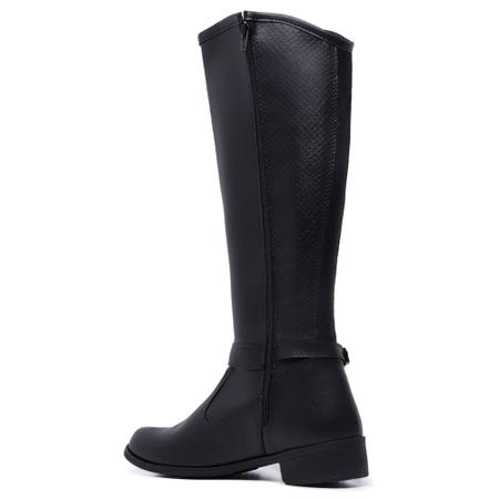 Imagem de Bota Montaria Feminina Coturno Moda Fashion Atual Estilosa Confortável Rodeio NL217