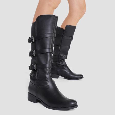Bota montaria via uno bota hotsell fivela feminina
