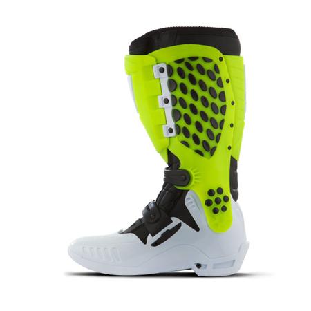 Imagem de Bota Motocross Adulto Trilha Off Road Branco Rosa Jett Hi-Vis