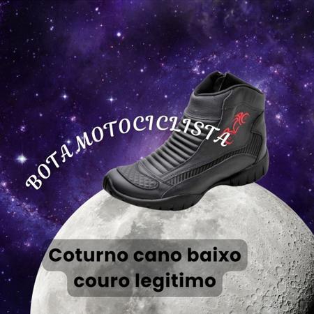 Imagem de Bota Motoqueira Feminina E Masculina Coturno Couro Legítimo Semi Impermeavel TH5