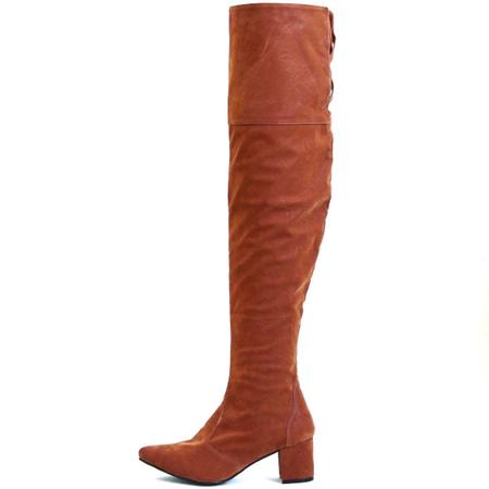 Bota over cheap camurça caramelo