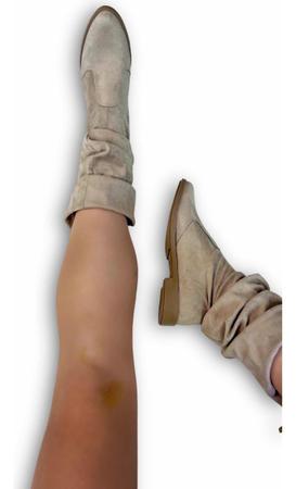 Imagem de Bota Over The Knee Salto Grosso Bloco Baixo Na Coxa Strech