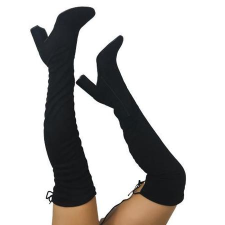 Bota over the knee para sales pernas finas