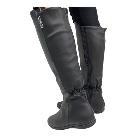 Bota cano alto salto anabela sales