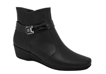 Bota cano curto com fivela sale piccadilly