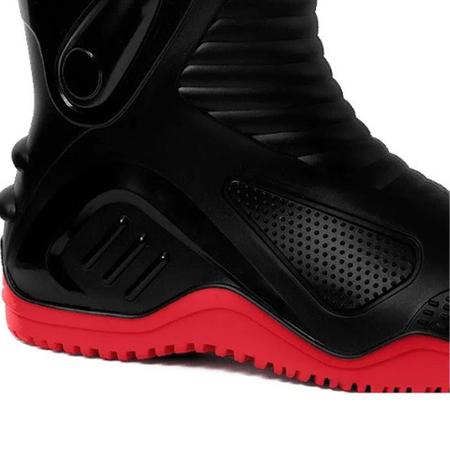 Imagem de Bota Pvc Preto/Solado vermelho 29CM 42 CA34798 Motosaf