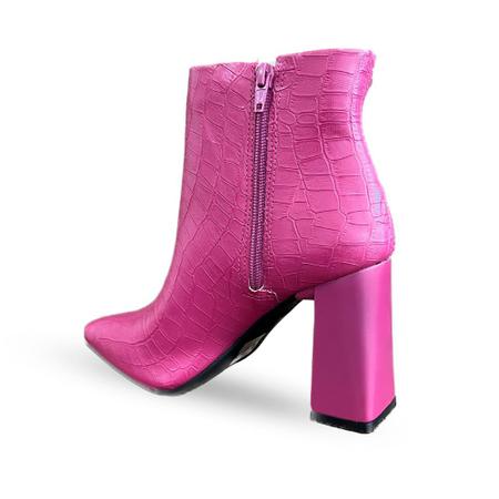 Bota rosa hot sale cano curto