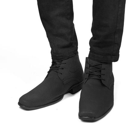 Bota Social Casual Masculino Bico Quadrado Sport Fino 1090 - CWB Imagem de Bota Social Casual Masculino Bico Quadrado Sport Fino 1090