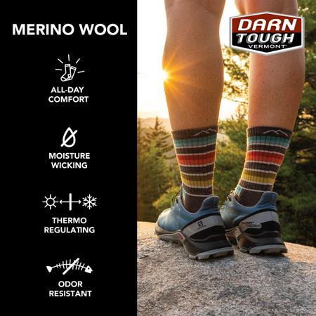 Bota Socks Darn Tough Hiker Midweight 1908-F-A014-05 Imagem de Bota Socks Darn Tough Hiker Midweight 1908-F-A014-05