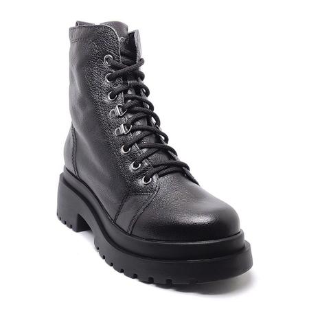 Bota Tchocco Feminino Couro Salto Anabela Zíper 78402 Imagem de Bota Tchocco Feminino Couro Salto Anabela Zíper 78402