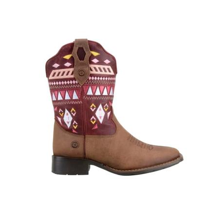 Bota Texana Capelli Feminina Country Bordada Dia a Dia Bota
