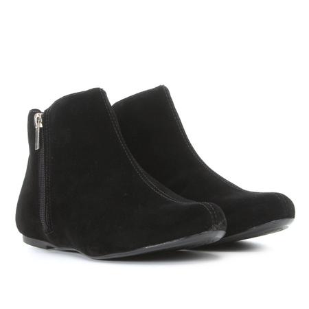 Bota cano curto camurça via uno sales