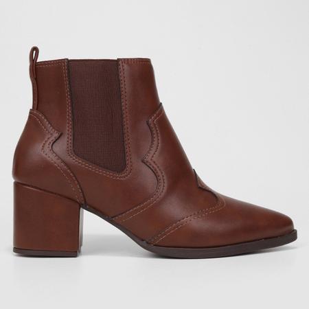Bota Vizzano Bico Fino Cano Curto Feminina Bota Feminina