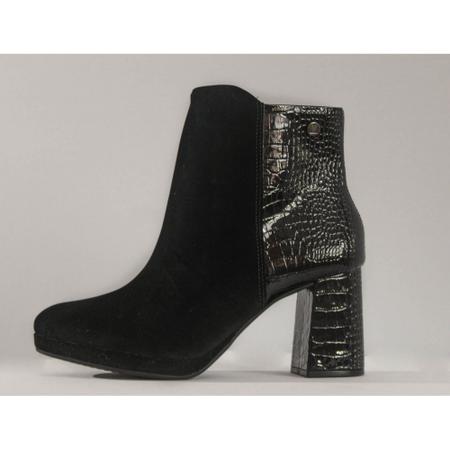 Bota Vizzano Ref. 3076.100 NOBUCK NICE GLAM-VERNIZ CROCO PRETO-PRETO -  Outros Moda e Acessórios - Magazine Luiza