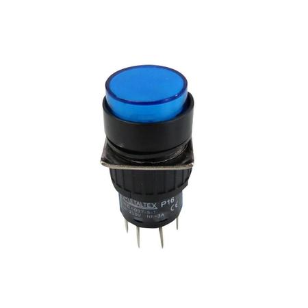 Imagem de Botão 16Mm 2 Rev Led 24V ul P16Br - Metaltex