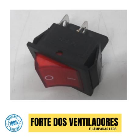 Imagem de Botão Chave Gangorra-interruptor Ilumi Vermelho Daier Kcd2
