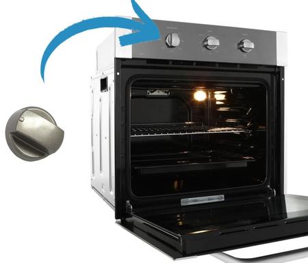 Imagem de Botão Inox Forno Elétrico Electrolux Oe7mx Oe8mx Og8mx