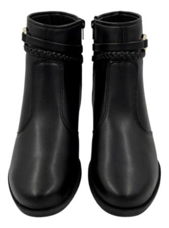 Imagem de Botas Femininas Montaria Cano Curto Salto Grosso Moleca Moda