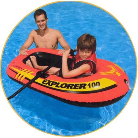 Imagem de Bote Inflável Explorer 100 Intex Até 55kg - Barco Infantil