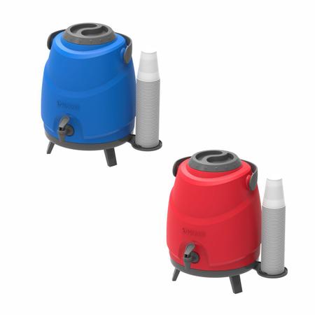 Botijão Galão Garrafa Térmica 9 Litros Com Torneira Porta Copos Soprano Imagem de Botijão Galão Garrafa Térmica 9 Litros Com Torneira Porta Copos Soprano