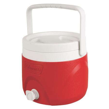 Botijão Garrafão Jarra Termica Coleman 7,5 L Vermelha Empilhável Imagem de Botijão Garrafão Jarra Termica Coleman 7,5 L Vermelha Empilhável