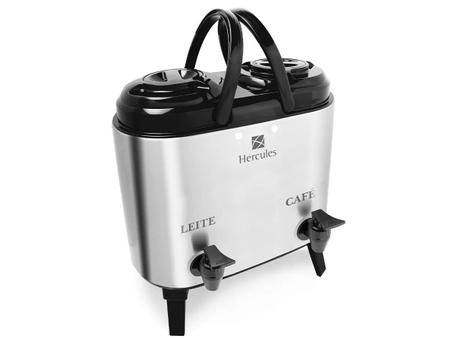 Botijão inox termico duplo agua café leite 12lt hotel - Hércules Imagem de Botijão inox termico duplo agua café leite 12lt hotel