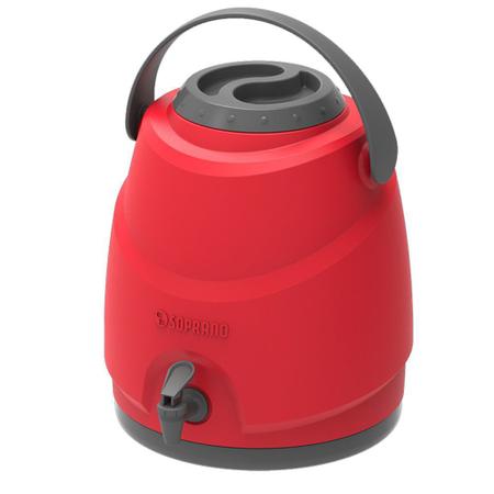 Botijão Térmico Aspen 9 Lt Porta Copos Vermelho Soprano Imagem de Botijão Térmico Aspen 9 Lt Porta Copos Vermelho Soprano