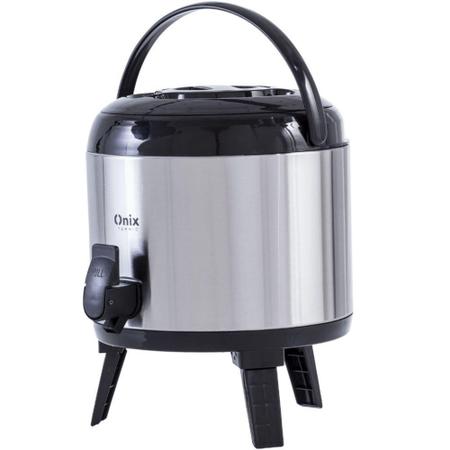Botijão Térmico em Inox c/ Torneira 5,5 L Onix 1257 - Paramount Imagem de Botijão Térmico em Inox c/ Torneira 5,5 L Onix 1257 - Paramount